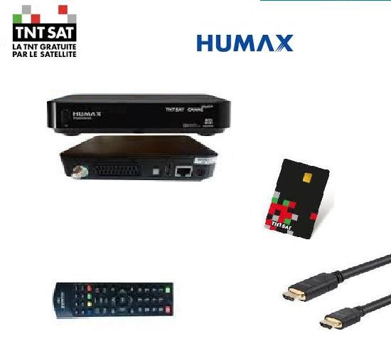Rcepteur Satellite TNTSAT HD Humax TN8000HD +Carte TNTSAT+ HDMI - ASTRA